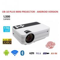UB-10 Plus Mini LCD Projector Android 1500 Lumens - WiFi and Bluetooth(DM)