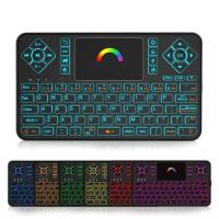 Q9-2L Mini 2.4G Wireless Keyboard Touchpad Rainbow Backlight Version (DM)