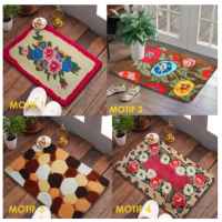 Karpet Bulu Lembut Handtuft Felora Tebal Import Anti Slip 60x90 cm(SP)