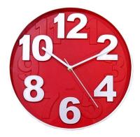 Meridient Jam Dinding Minimalis 9755 Merah