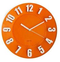 Meridient Jam Dinding Minimalis 9728 Orange