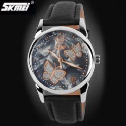 Jam Tangan Wanita SKMEI Butterfly Hitam Original
