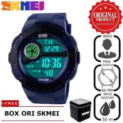 Jam Tangan Pria SKMEI Juggler Biru 1027 Original