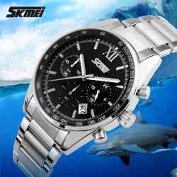 Jam Tangan Pria SKMEI Seize Hitam 9096CS Original