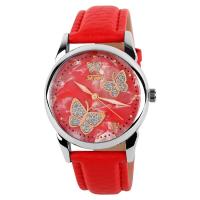 Jam Tangan Wanita SKMEI Butterfly Merah Original