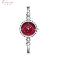 Jam Tangan Wanita Kimio Quartz K6270 Maroon Silver