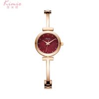 Jam Tangan Wanita Kimio Zircon K6255S Maroon Emas