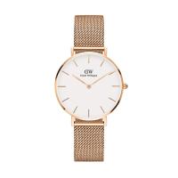 Daniel Wellington Petite Melrose Putih Emas 28mm Jam Tangan Wanita