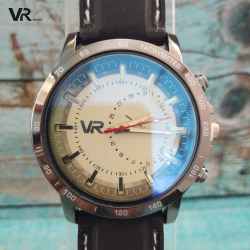 Jam Tangan Pria VR Lens Putih Hitam Original
