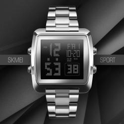 Jam Tangan Pria SKMEI Cyborg Silver 1369 Original
