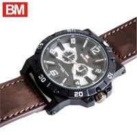 Jam Tangan Pria BELMONT AKBASH Hitam Cokelat Sport BM 8003 Lengkap Kartu Garansi