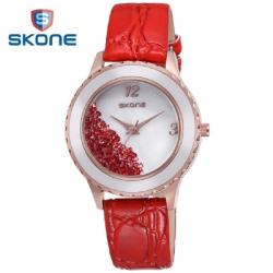Jam Tangan Wanita SKONE Aurora Merah 8324 Original