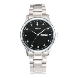 Sinobi 9578G02 - Jam Tangan Pria - Jam Tangan Analog - Silver - Free Bag