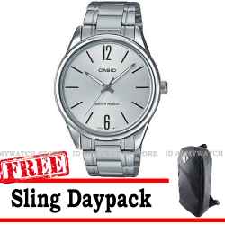 Casio Original MTP-V005D-7BUDF - Jam Tangan Pria - Jam Tangan Analog - FREE BAG