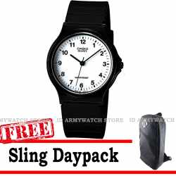 Casio Original MQ-24-7BLDF - Jam Tangan Unisex - Jam Tangan Analog - FREE BAG