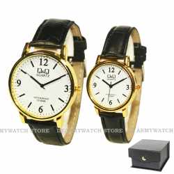 Jam Tangan Analog Couple Q&Q QQ 6009-43 - Putih