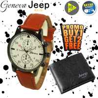 Jam Tangan Pria Wanita Unisex Couple - BONUS DOMPET